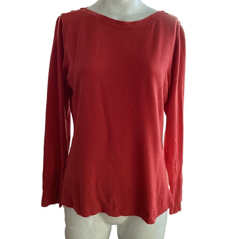 M&Co medium coral sweater pullover. 0552